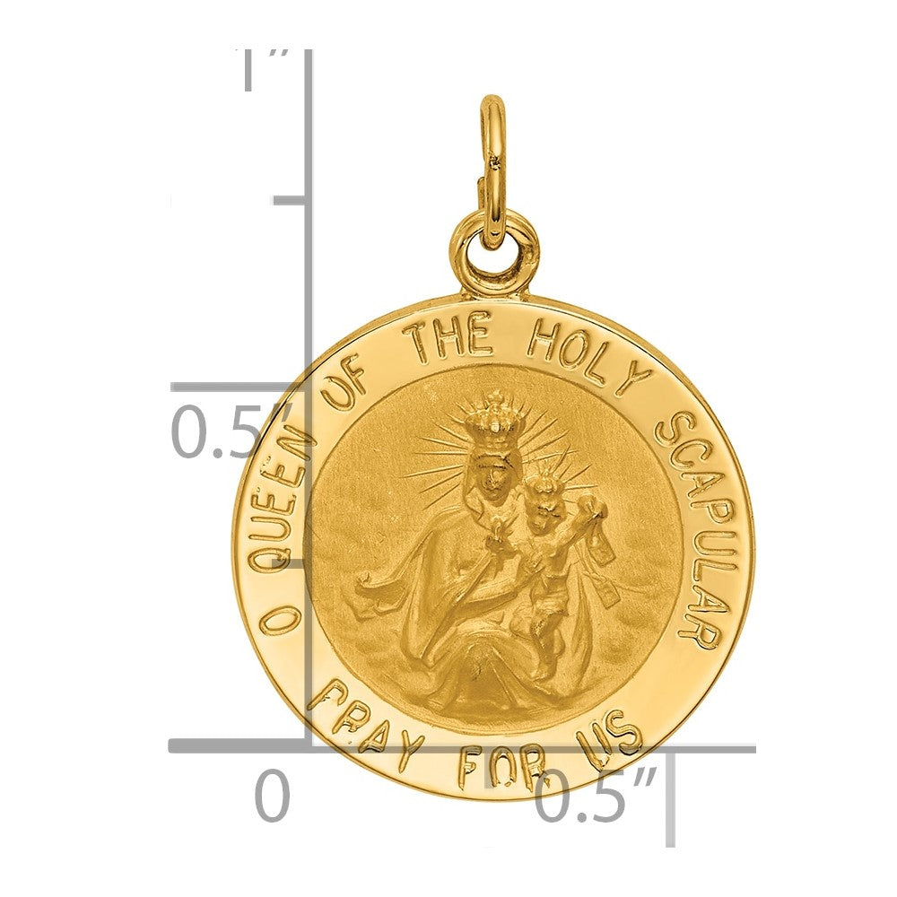 Gold Queen of the Holy Scapular Pendants