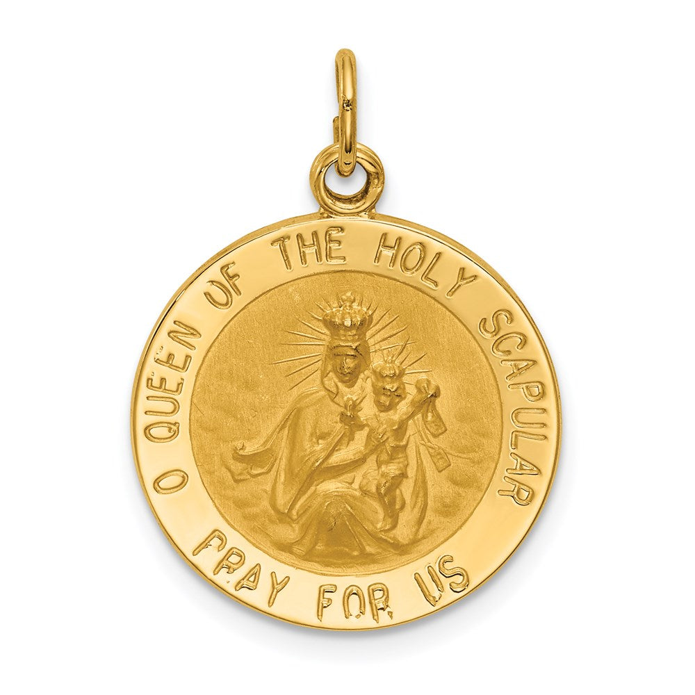 Gold Queen of the Holy Scapular Pendants