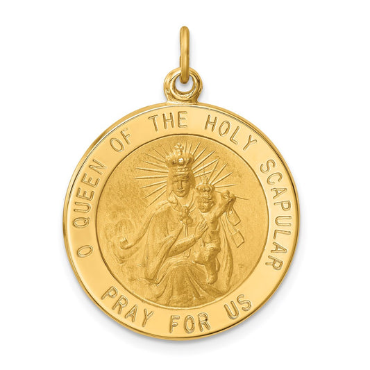 Gold Queen of the Holy Scapular Pendants