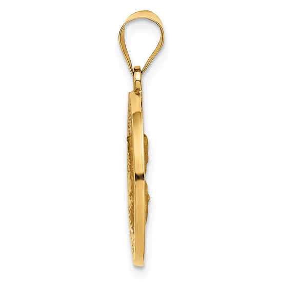 Gold Queen of the Holy Scapular Pendants