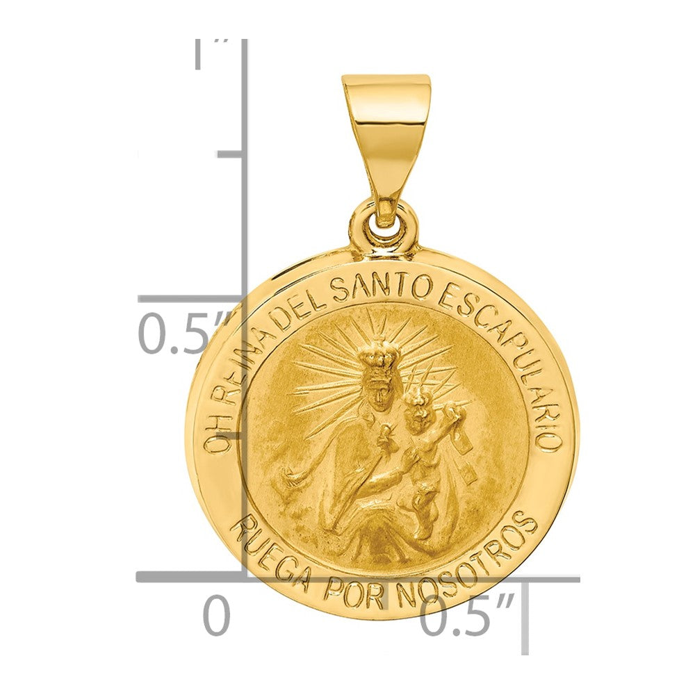 Gold Queen of the Holy Scapular Pendants