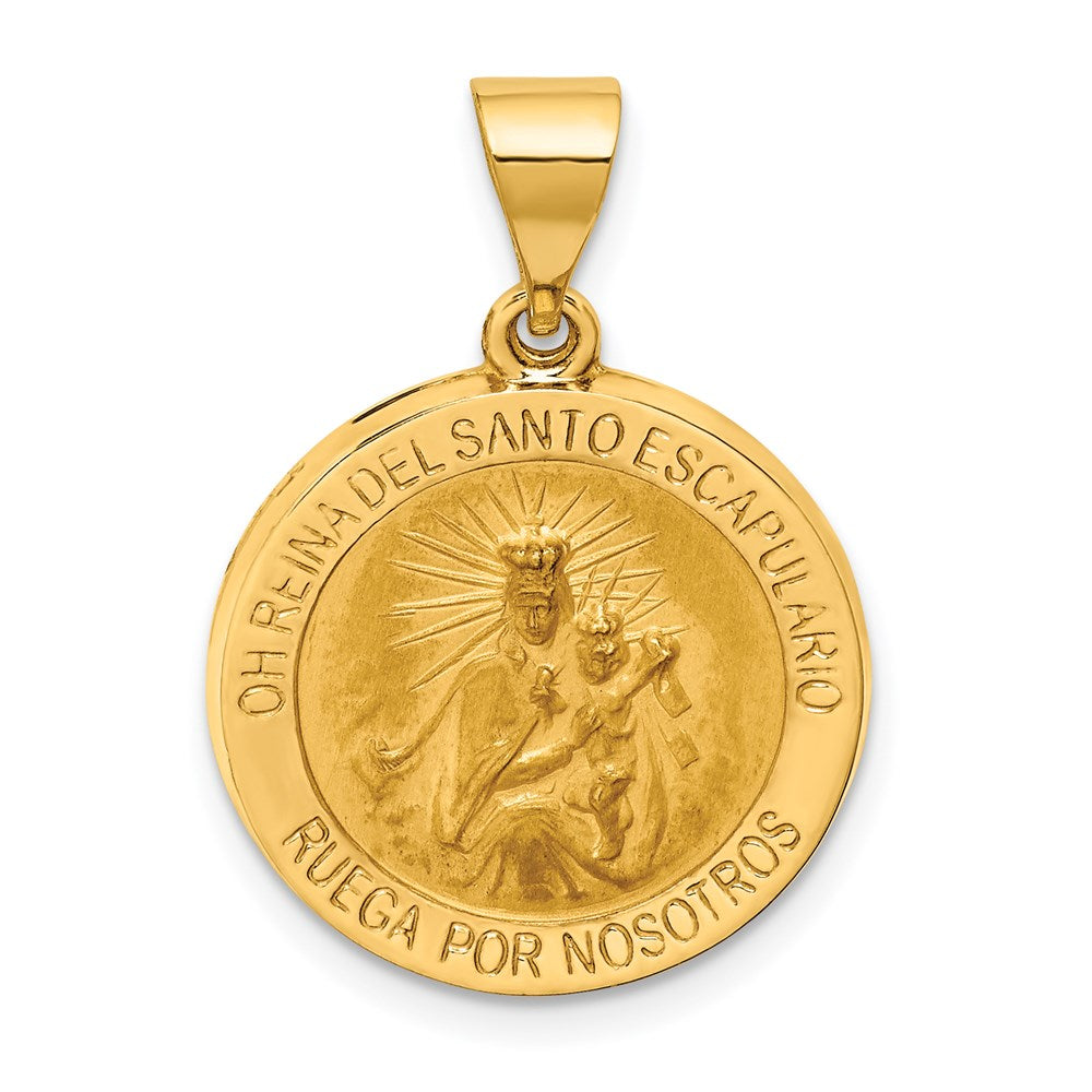 Gold Queen of the Holy Scapular Pendants