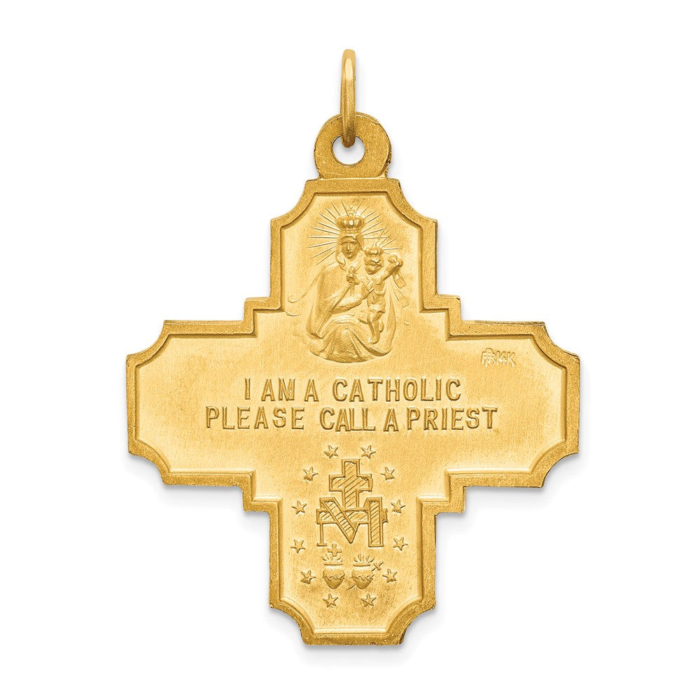 Gold Four Way Medal Pendants