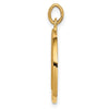 14k Polished and Satin Solid Round Reversible St. Benedict Medal Pendant