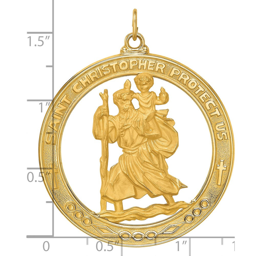 Gold St. Christopher Pendants