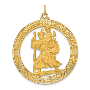 Gold St. Christopher Pendants