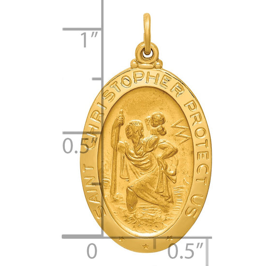 Gold St. Christopher Pendants