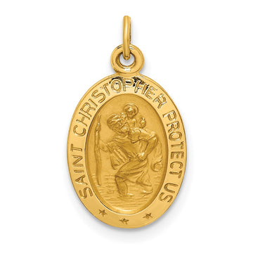 Gold St. Christopher Pendants