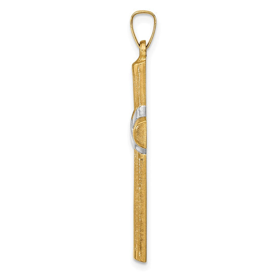 Gold Latin Cross Pendant