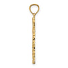 14K Nugget Style Cross Pendant