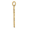 14K Nugget Style Cross Pendant