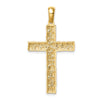 14K Nugget Style Cross Pendant
