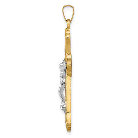 Gold INRI Crucifix Pendants