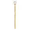 14k Polished Solid Cross Pendant