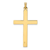 14k Polished Solid Cross Pendant