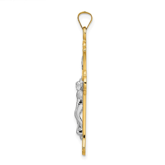 Gold INRI Crucifix Pendants