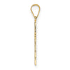 Gold Latin Cross Pendant