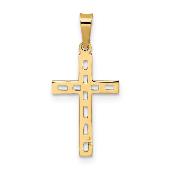 Gold Latin Cross Pendant