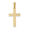 Gold Latin Cross Pendant