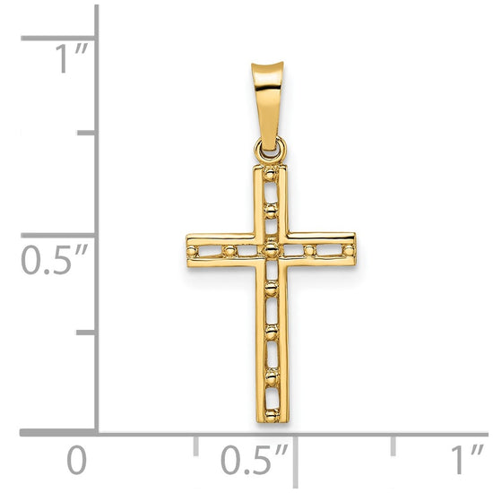 Gold Latin Cross Pendant