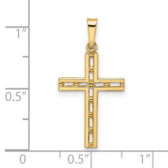 Gold Latin Cross Pendant