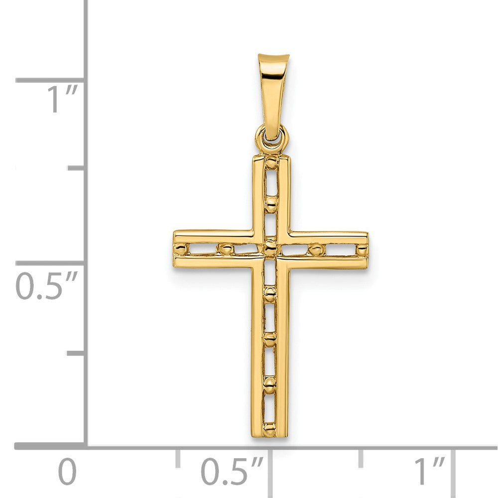 Gold Latin Cross Pendant
