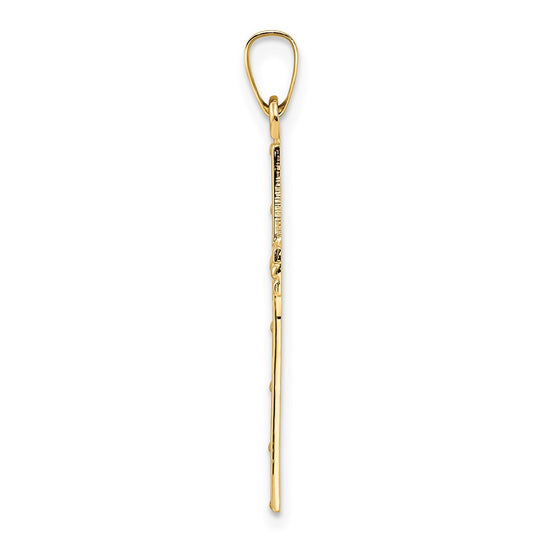 Gold Latin Cross Pendant