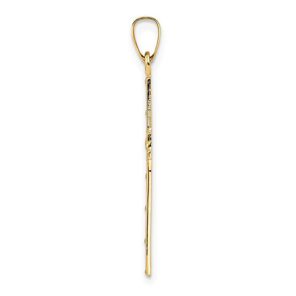 Gold Latin Cross Pendant