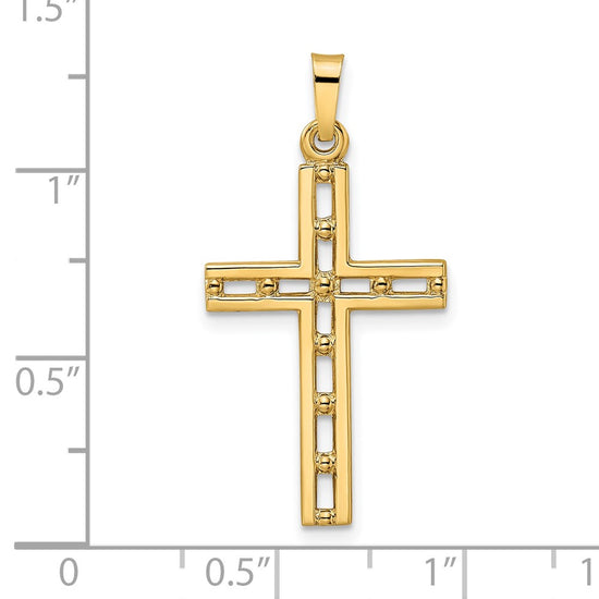 Gold Latin Cross Pendant