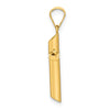 Gold Hollow Latin Cross Pendant