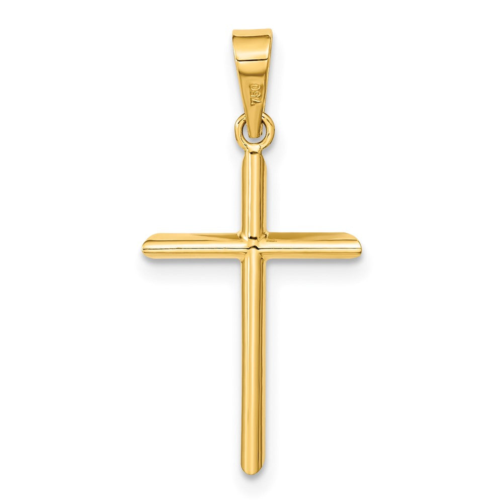 Gold Hollow Latin Cross Pendant