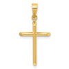 Gold Hollow Latin Cross Pendant