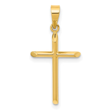 Gold Hollow Latin Cross Pendant