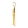 Gold Hollow Latin Cross Pendant