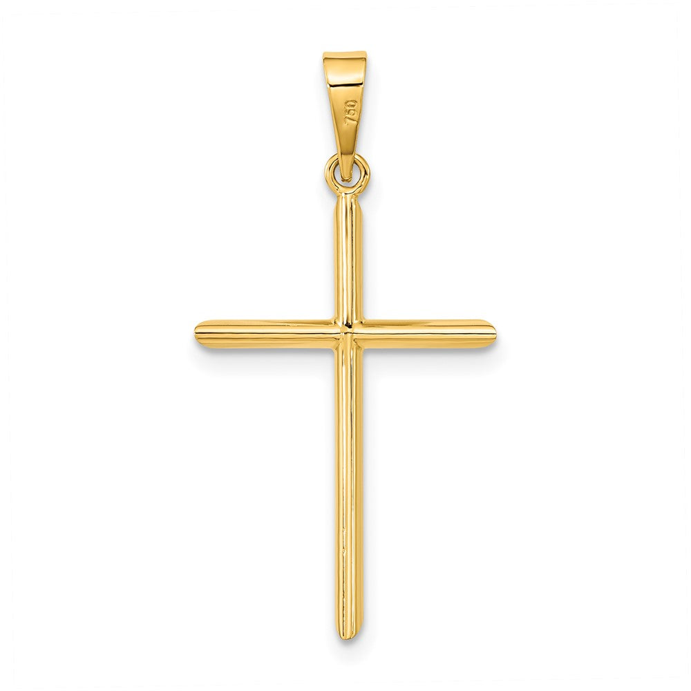 Gold Hollow Latin Cross Pendant
