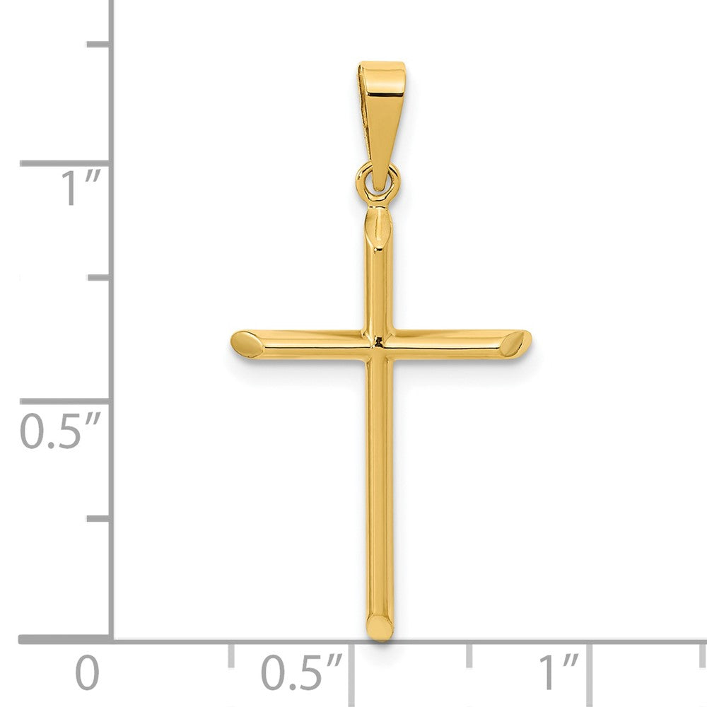 Gold Hollow Latin Cross Pendant