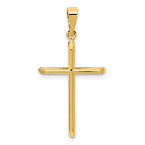 Gold Hollow Latin Cross Pendant