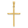 Gold Hollow Latin Cross Pendant
