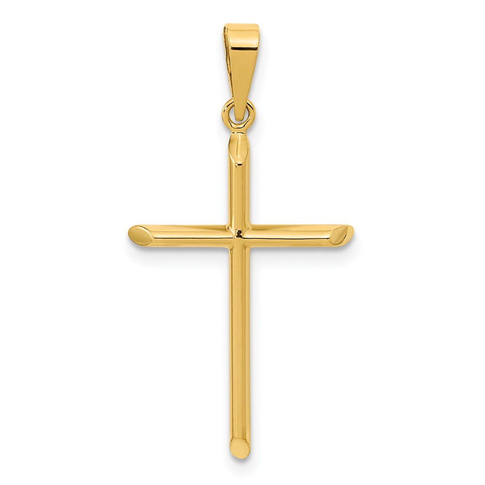 Gold Hollow Latin Cross Pendant