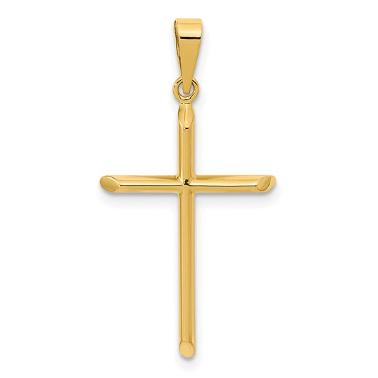 Gold Hollow Latin Cross Pendant