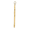 Gold Fleur de lis Cross Pendant