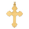 Gold Fleur de lis Cross Pendant