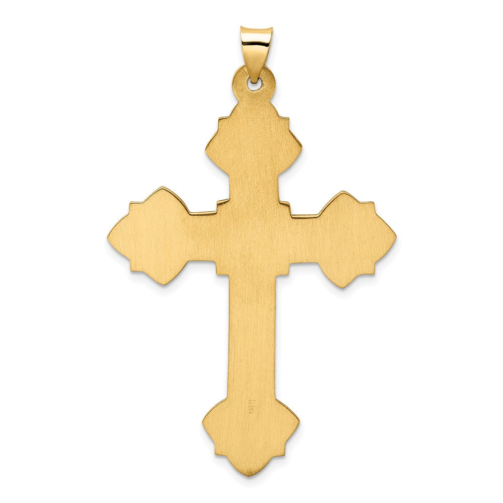 Gold Fleur de lis Cross Pendant