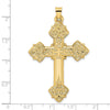 Gold Fleur de lis Cross Pendant