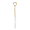 14k Polished Solid Fancy Design Cross Pendant
