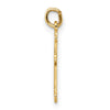 Gold Budded Cross Pendant