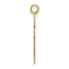 Gold Budded Cross Pendant