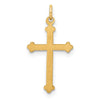 Gold Budded Cross Pendant
