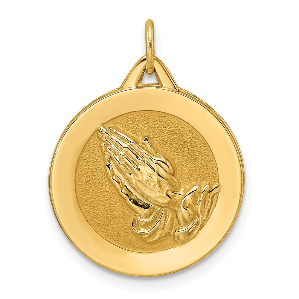 Gold Praying Hands Pendants