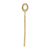 Gold Budded Cross Pendant